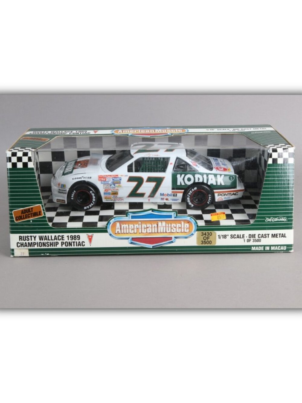 AMERICAN MUSCLE RUSTY WALLACE 1989 PONTIAC GRAN PRIX 1 of 3500